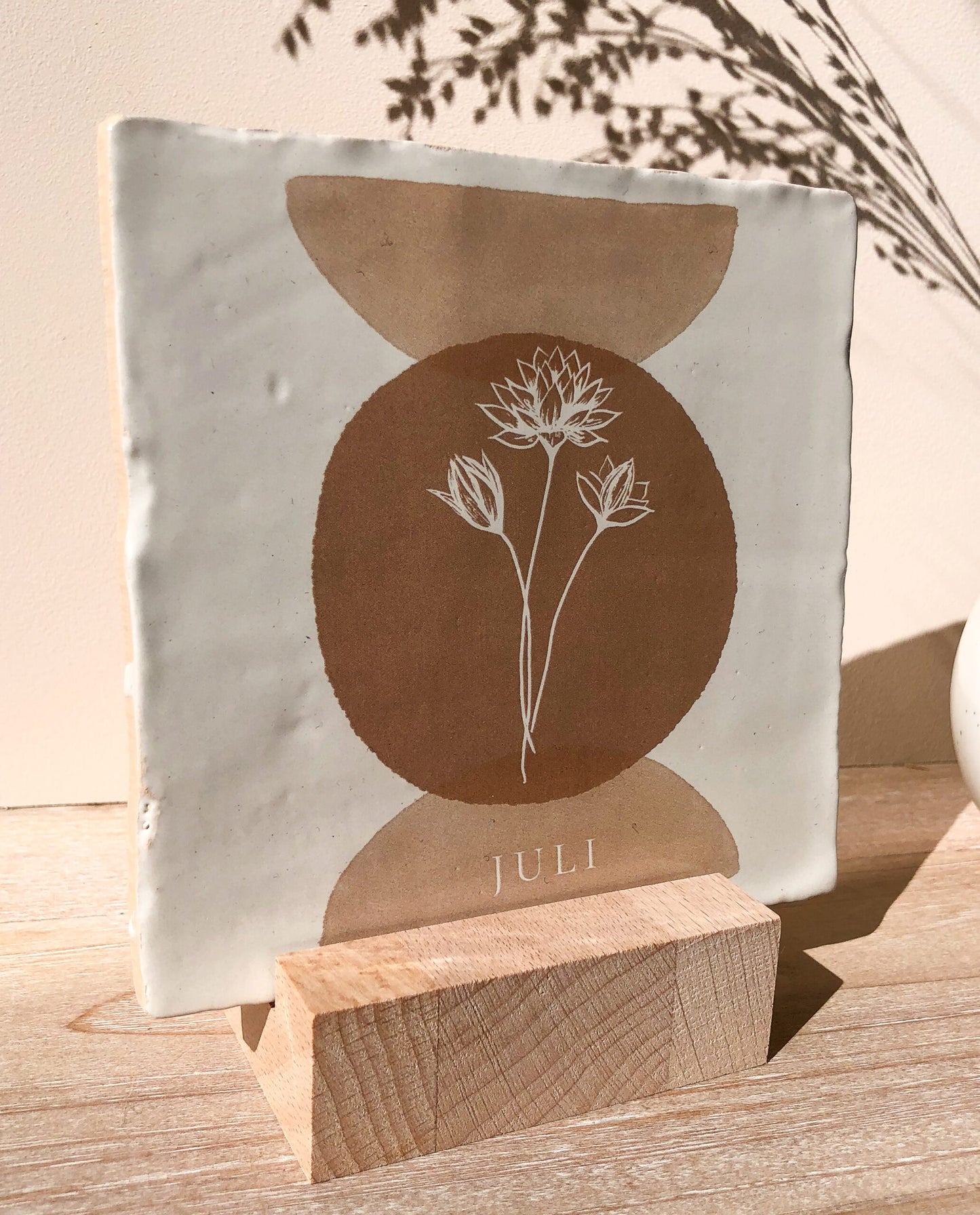 geboortebloem, tegeltje, geboortetegeltje, waterlelie, storytile