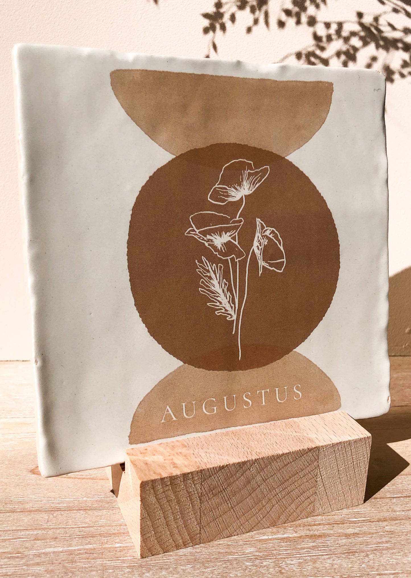 geboortebloem, tegeltje, geboortetegeltje, klaproos, storytile