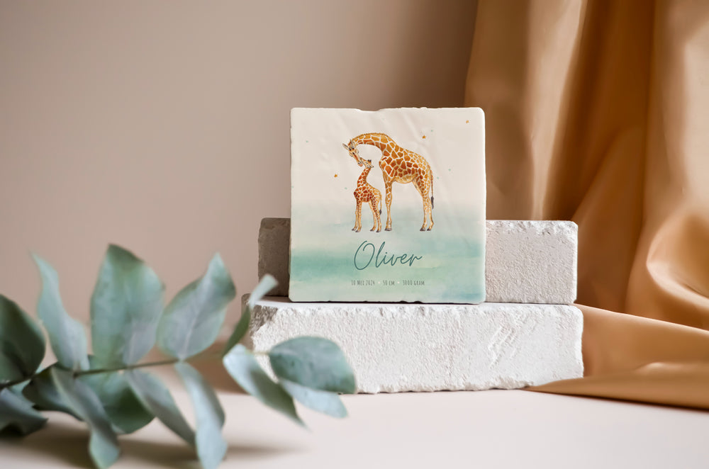 Geboortetegel | Giraffe Jade