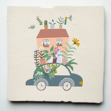 Housewarming cadeau, nieuw huis, storytile, tegeltje