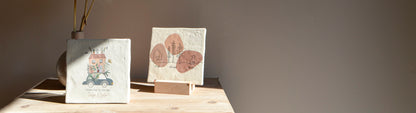 Tegeltje met naam cadeau voor nieuwe woning