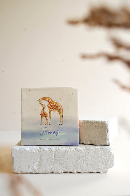 Geboortetegel | Giraffe Pink
